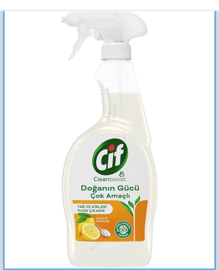 CIF – Spray curățare bucătărie cu lămâie și bicarbonat