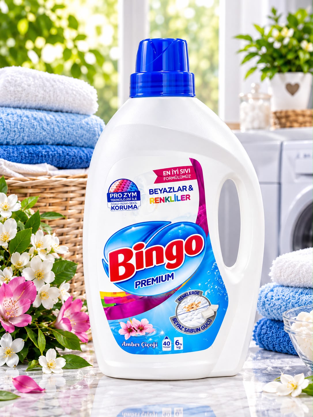Detergent lichid pentru haine albe si colorate