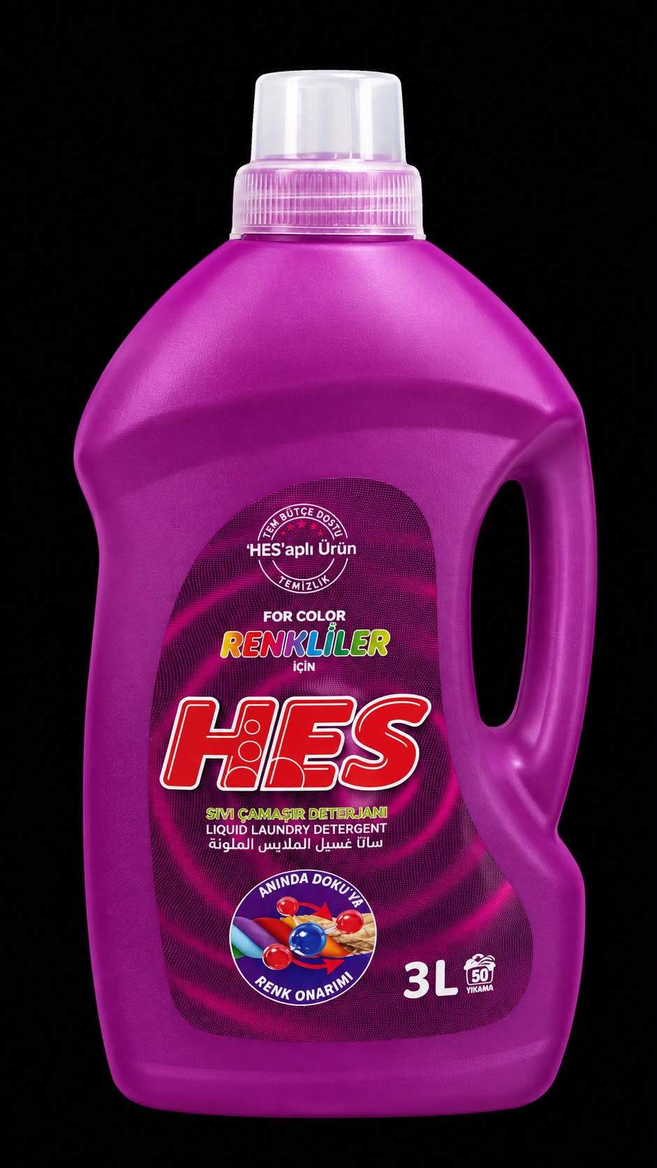HES detergent lichid pentru haine colorate