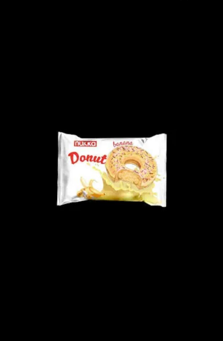 Gogoașă cu glazură și sos cu aromă de banane