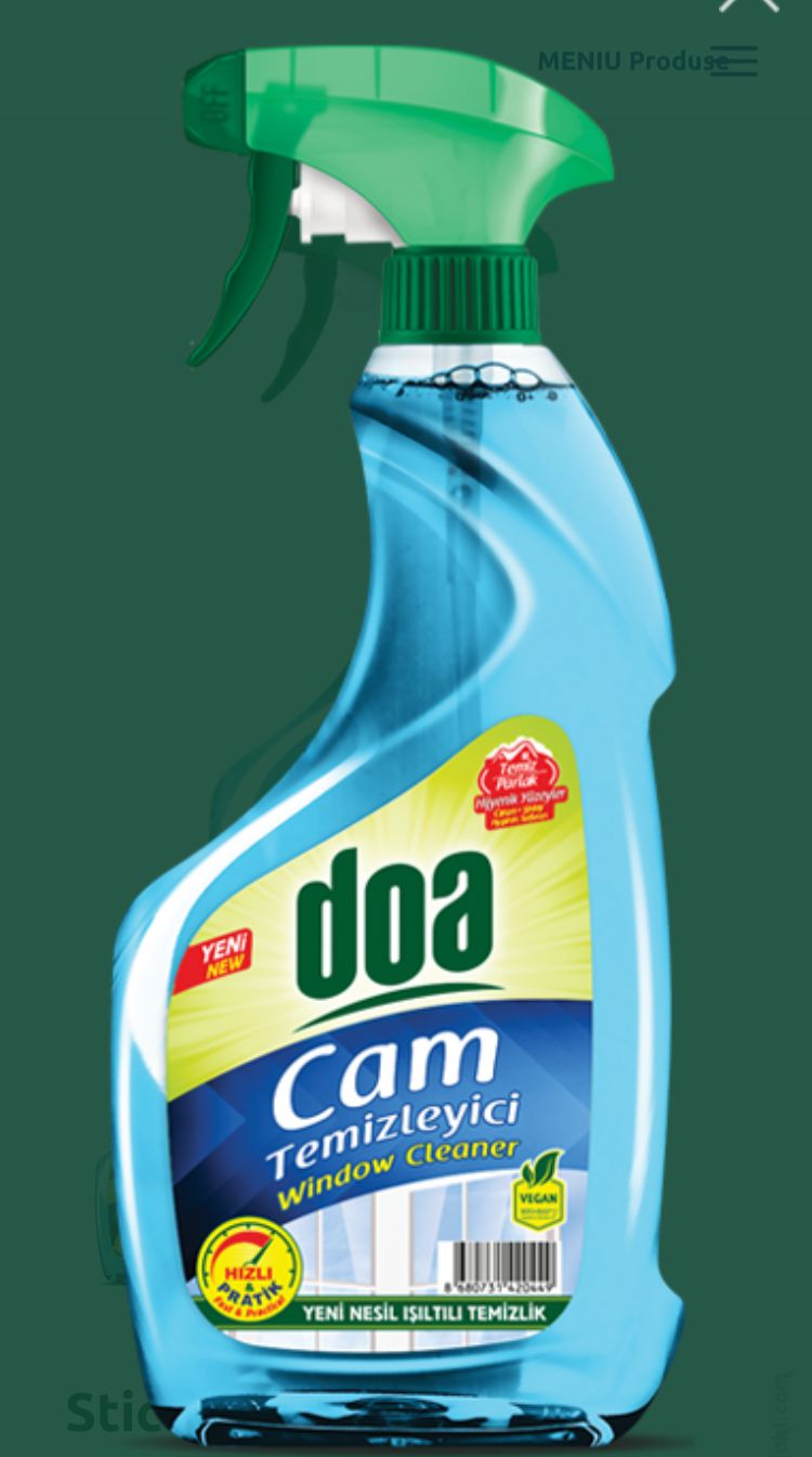 DOA Glass – Spray curățare suprafețe