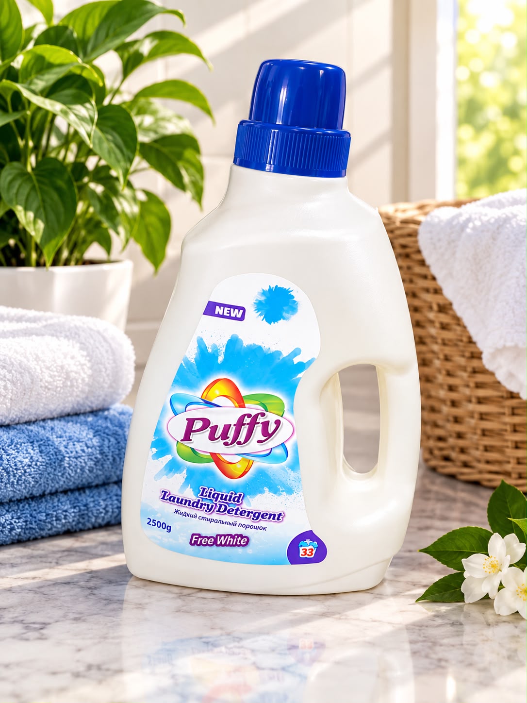 Puffy detergent lichid pentru rufe albe
