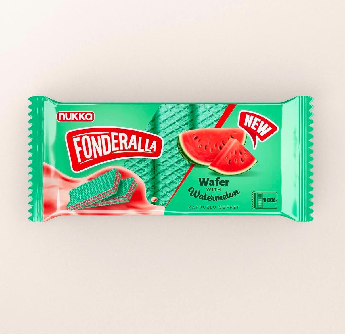 Fonderalla napolitana cu crema cu aroma de pepene verde